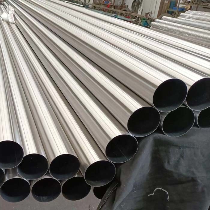 201 SS Round Pipe Tube ERW Welding Line Type Matte Mirror Stainless Steel Tubing