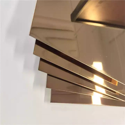 Un buen precio. Color de capa 304 316 de Rose Gold Stainless Steel Sheet PVD para la decoración en línea
