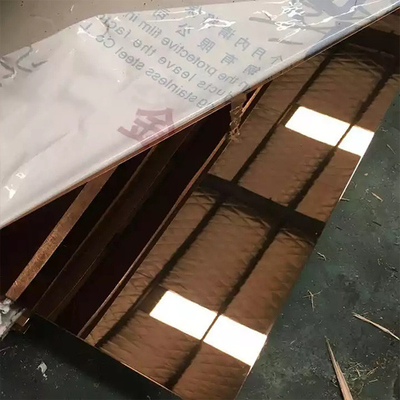 Un buen precio. El oro de oro inoxidable del titanio del final del espejo de la hoja de acero 430 de Astm 201 cubrió en línea