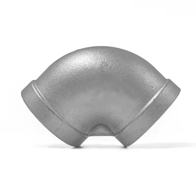 Un buen precio. Conector de tubo de rosca interna doble para accesorios de tubería de acero inoxidable con codo de 90 grados en línea