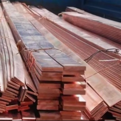 Un buen precio. precio al por mayor C1100 C1200 C1220 99,9% puro Varilla plana cuadrada de barras de cobre en línea