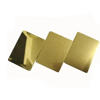 Un buen precio. Hoja de acero inoxidable laminada en frío Ss 304 304L 316 316L Oro Rosa Oro Espejo Ss Color en línea