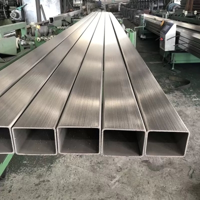 Un buen precio. Diseño hueco rectangular del logotipo del tubo de la sección del acero inoxidable de 200 series disponible en línea