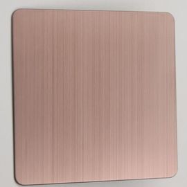 Un buen precio. 300 series Rose Gold Sheet Metal Cold de oro rodaron la placa fina decorativa de acero de la placa 0.3-2.0m m en línea