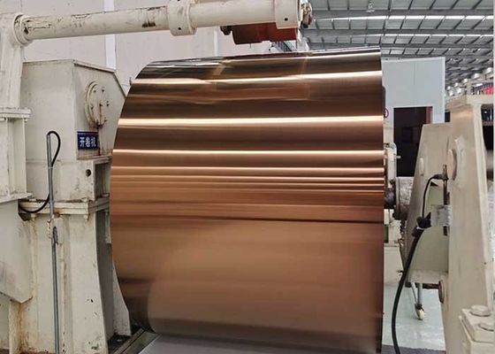 Un buen precio. Bobina inoxidable en frío oro de la hoja de acero de la rayita del Ti del espejo en línea